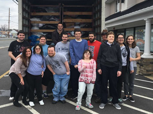 brick nj special need clients in a clothing drive in ocean county